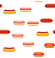 hot dog burger seamless pattern vector image