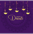 stylish diwali festival greeting design background vector image vector image