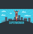 super woman concept vector image