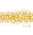 sparkling glitter border isolated on white vector image vector image