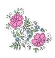 flower design element stylized floral ornament vector image vector image