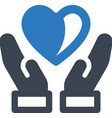 give love icon vector image vector image