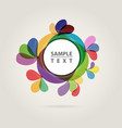 abstract color circle vector image vector image