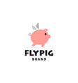 pig piglet logo mascot and icon or cartoon vector image vector image