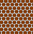 basketball pattern background vector image