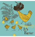 easter background vector image vector image