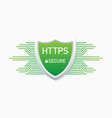 https protocol safe and secure web sites vector image