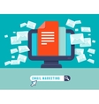 email marketing concept vector image vector image
