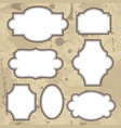 vintage frames set with text place vector image