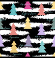 seamless pattern with abstract fir trees vector image vector image