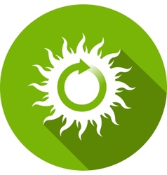 Eco flat icon Royalty Free Vector Image - VectorStock