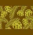 seamless pattern with palm leaves vector image