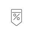 discount line art sales icon design template vector image