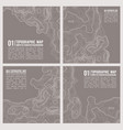 geographic mountain topography vector image vector image