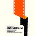 movie and film poster design template background vector image vector image