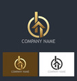 home gold realty logo vector image