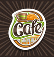 logo for street cafe vector image