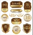 luxury retro badge and labels collection 6 vector image