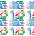 a dinosaur seamless pattern vector image