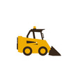 icon mini loader construction machinery vector image