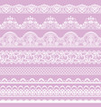 seamless white lace vector image vector image