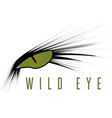 wild eye of animal design template vector image