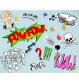 comic book elements vector image