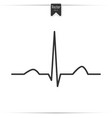 heartbeat sign in flat design vector image vector image