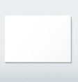 horizontal white poster mockup vector image