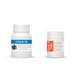 covid19-19 pills bottle vector image