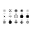 dot circles half tone gradient pattern round vector image