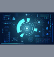 abstract technology ui futuristic concept hud vector image