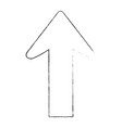 arrow pointing up vector image vector image