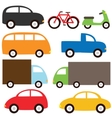 transport set vector image vector image