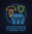 trust neon light concept icon vector image
