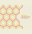 abstract geometric background with hexagons vector image