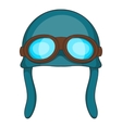 aviation helmet icon cartoon style vector image