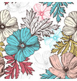 floral seamless pattern vector image