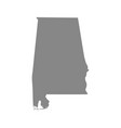 map of the us state alabama vector image vector image
