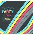 retro disco background vector image vector image