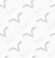 white paper seamless star pattern background vector image vector image