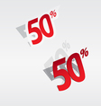 50 sale percents label vector image