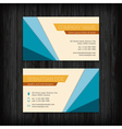 set of business cards templates vector image vector image