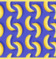 seamless pattern with yellow ripe bananas vector image