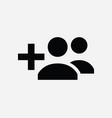 add user group icon vector image