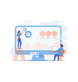 cro analyst and specialist increase customers vector image vector image