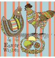 easter card vector image vector image