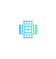 halftone medical icon blue and green gradient vector image