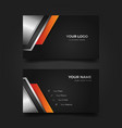 print business card template vector image vector image