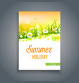 summer yellow template vector image vector image